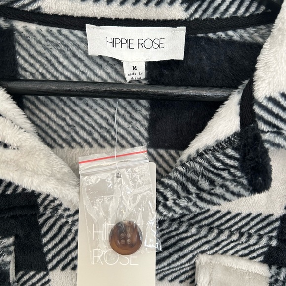 Hippie Rose Stone Buffalo Plush Shirt-Jacket - Picture 3 of 4